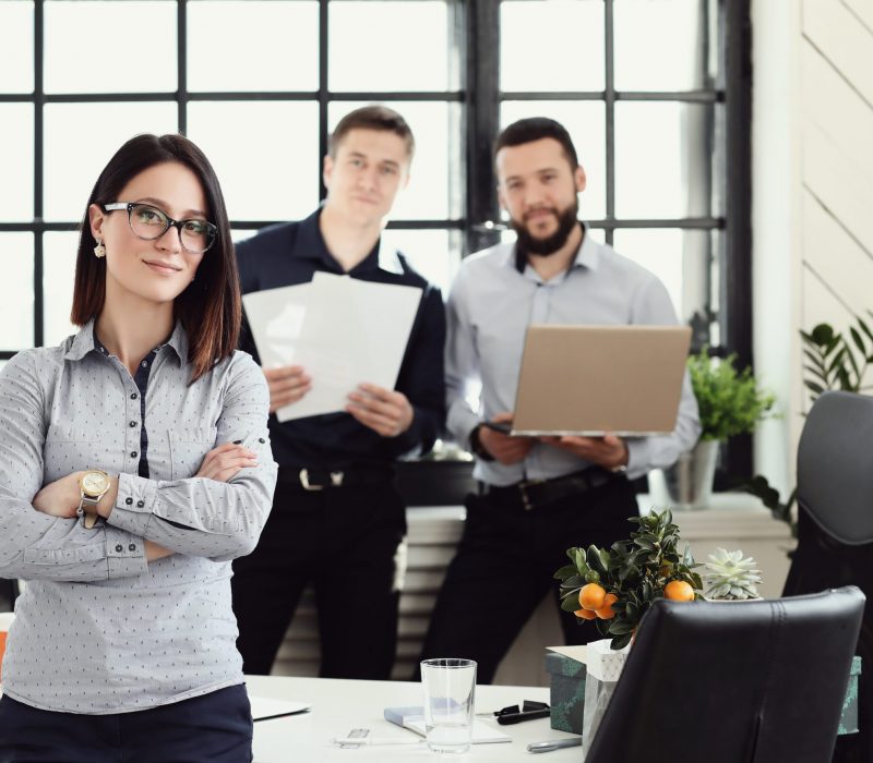 Business situations. People in the office